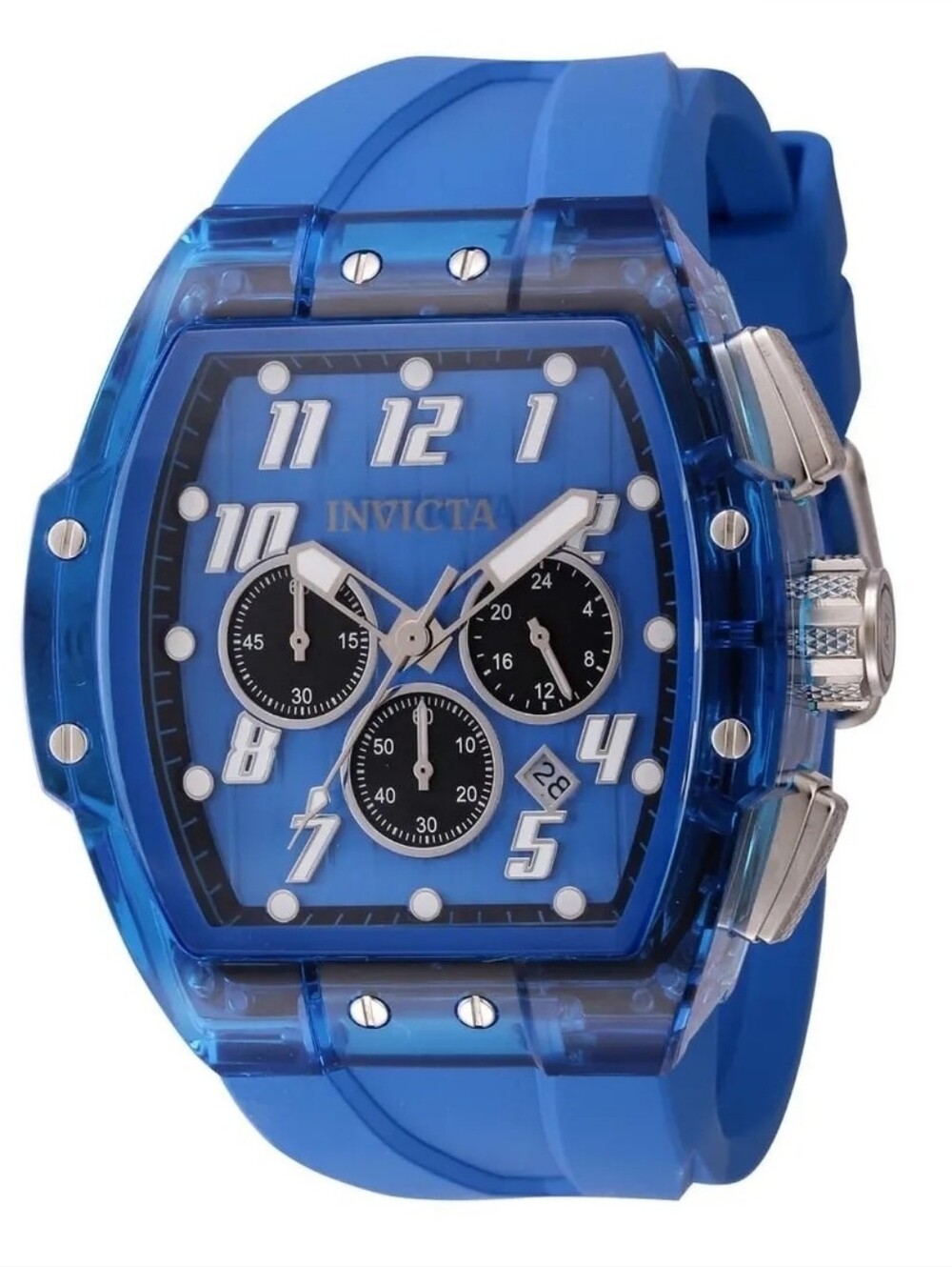 45484 Invicta S1 Rally Kinesia Anatomic Men's Dark Blue Chronograph Watch - 47mm